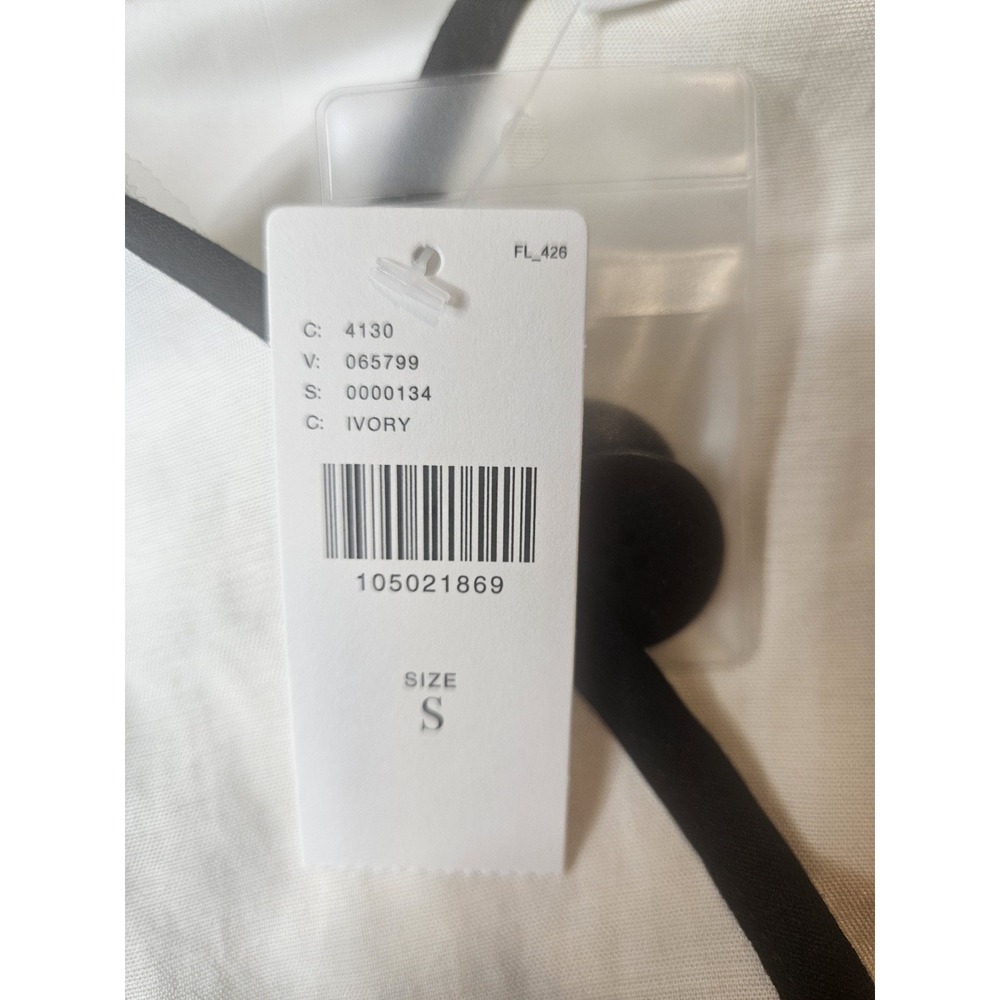 Mare Mare X Anthropologie Sleeveless Midi Dress Size Small Ivory Minimalist - Picture 6 of 10